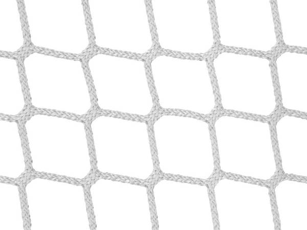 White PP knotless netting on a white background