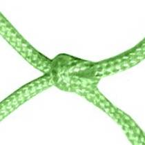 Green knotted netting details