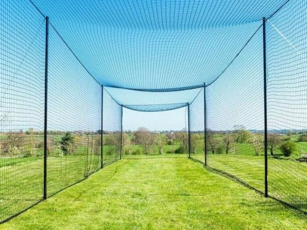 Open type baseball cage net internal details
