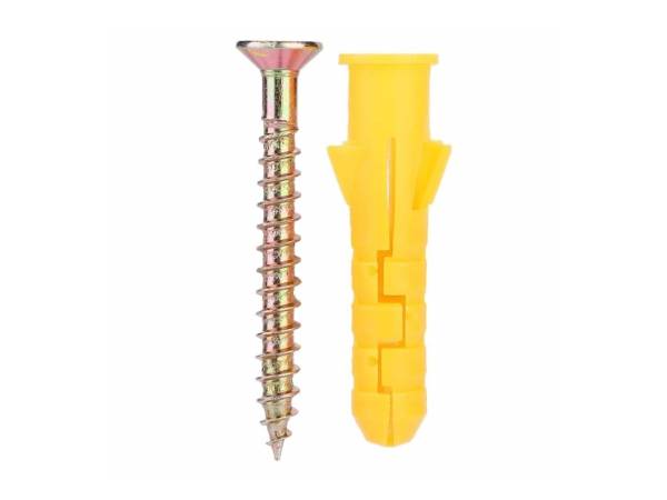 Screws on a white background