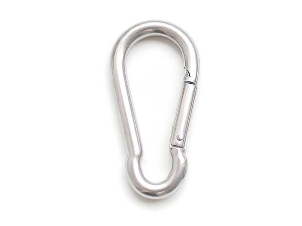Spring buckle on a white background