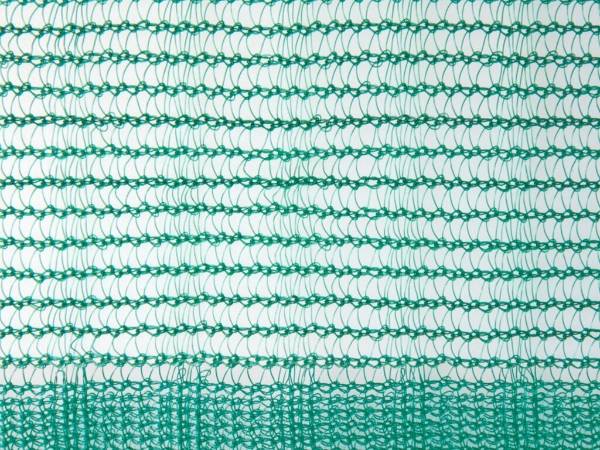Green triangle olive net on a white background